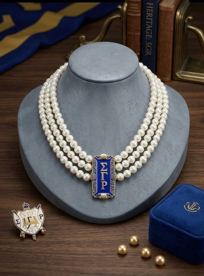 Sigma Gamma Rho pearl necklace