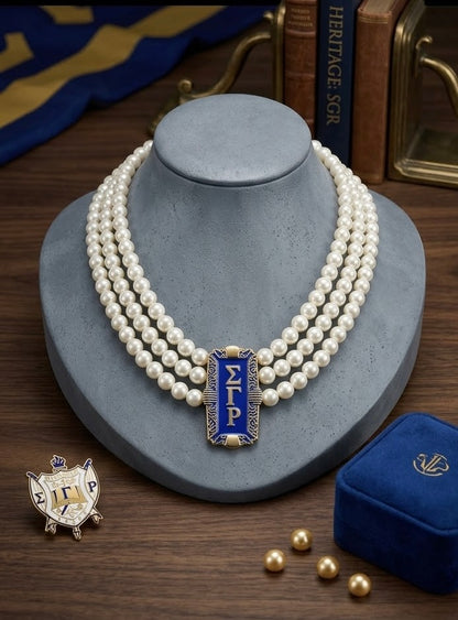 Sigma Gamma Rho pearl necklace