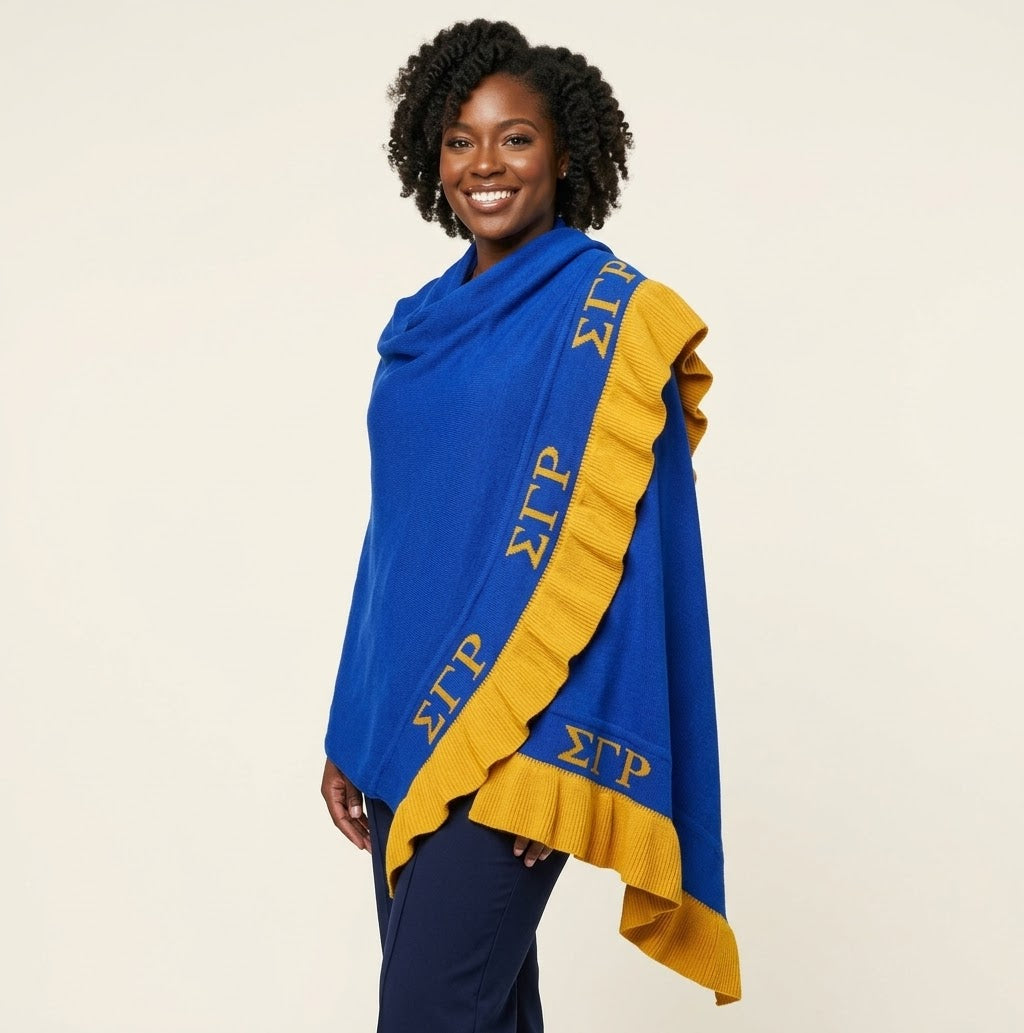 Royal Sigma Gamma Rho shawl
