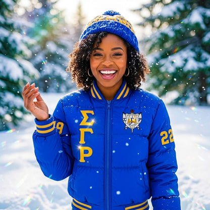 Sigma Gamma Rho puffer coat